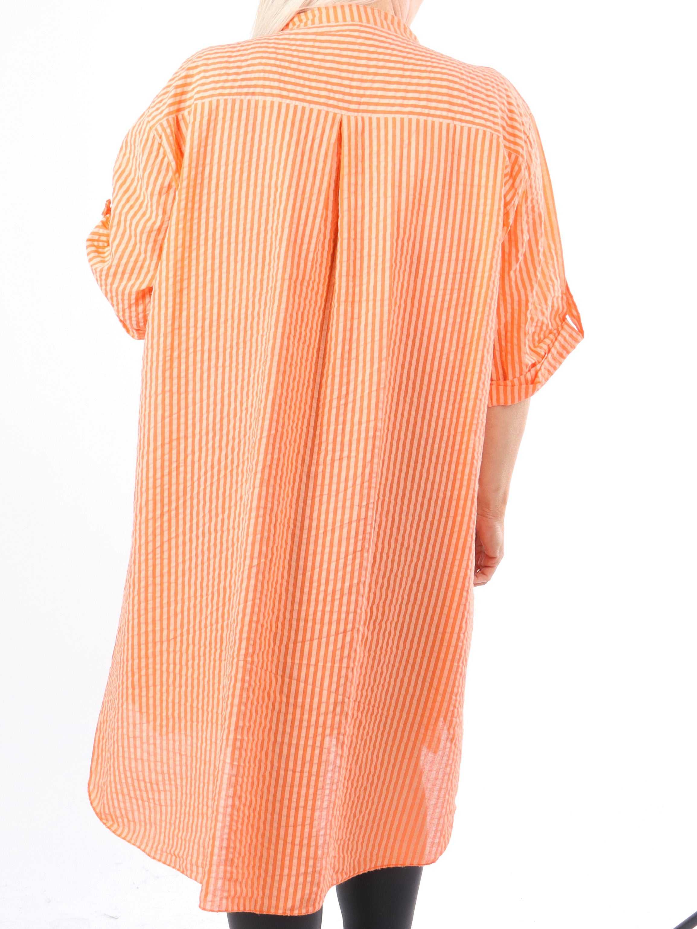 Bellis - Djärv plus size skjorta i bäck och våg